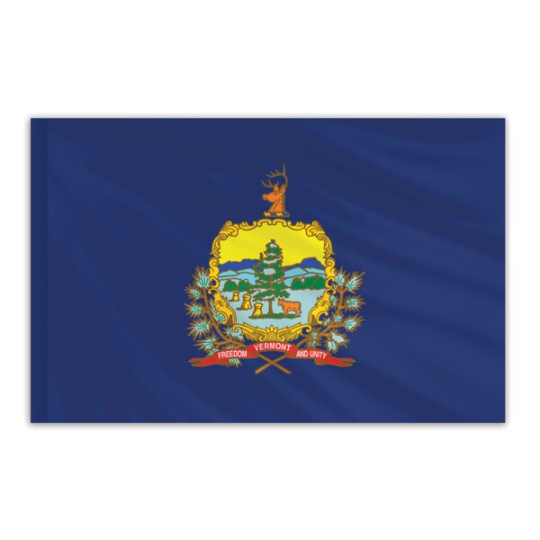 Global Flags Unlimited Vermont Indoor Nylon Flag 6'x10' 200678